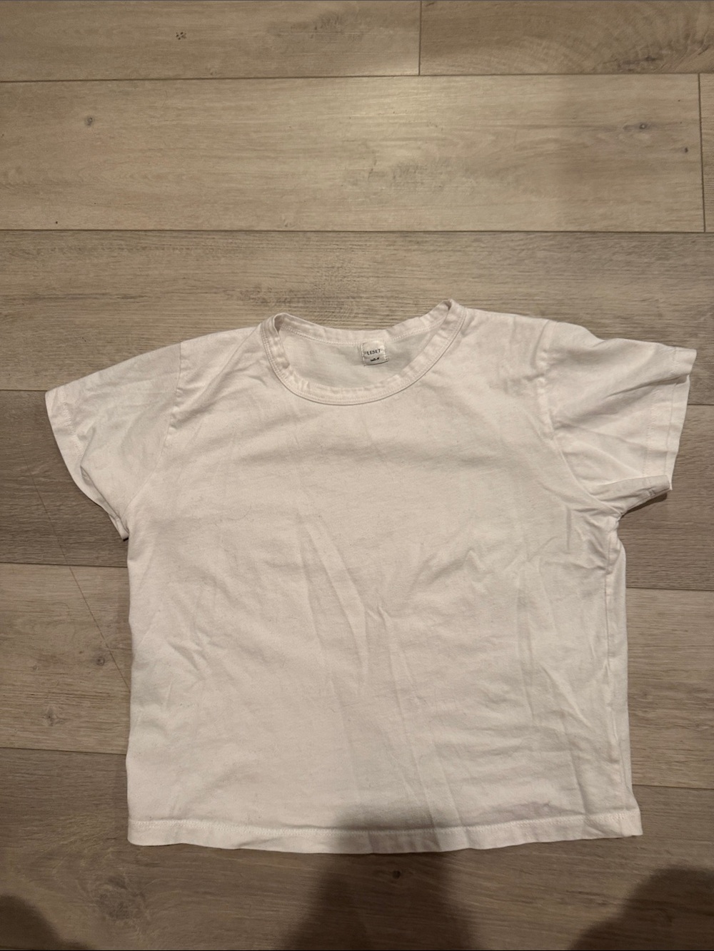 LESET White Crewneck Short Sleeve Tee